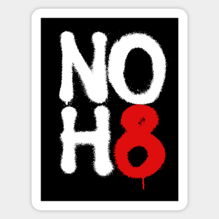 NO H8 (NO HATE) Sticker